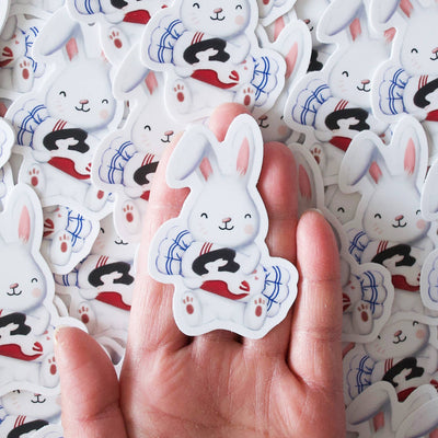 White Rabbit Candy Sticker