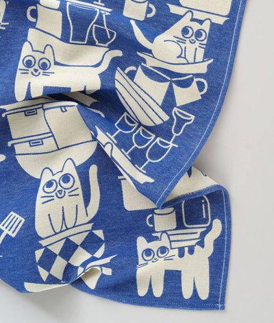 'Kitchen Cats' Tea Towel