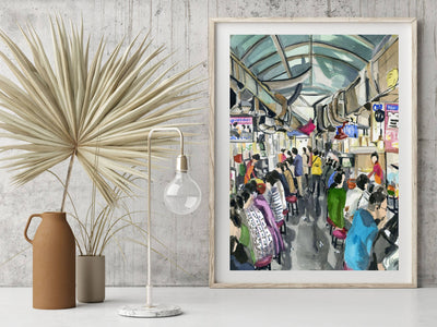 Korean Restaurant Alley Art Print