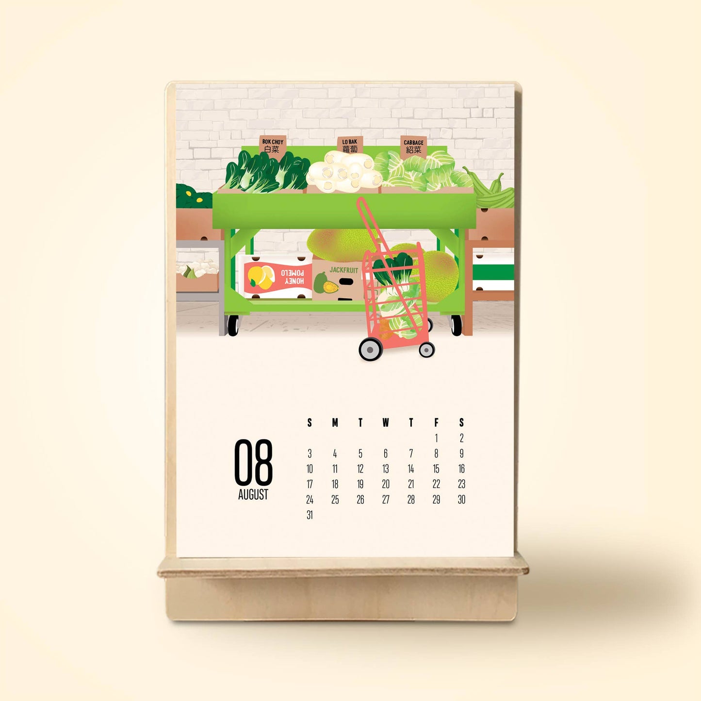 2025 Asian Scenes Desk Calendar