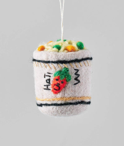 'Cup Noodle' Hanging Felt Ornament