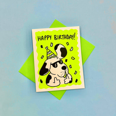 Happy Birthday Dog Greeting Card