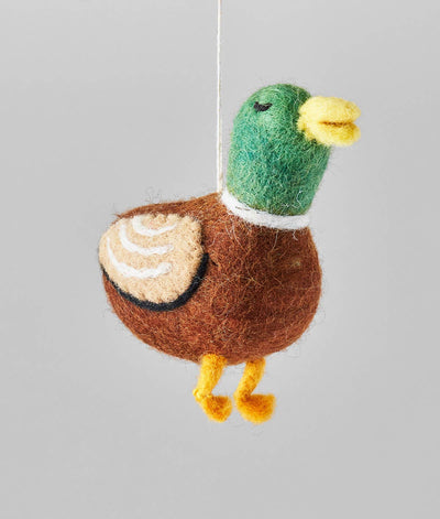 'Duck' Hanging Felt Ornament