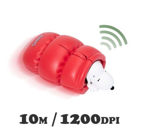 Peanuts Snoopy Figure Multi-Pairing Wireless Mouse