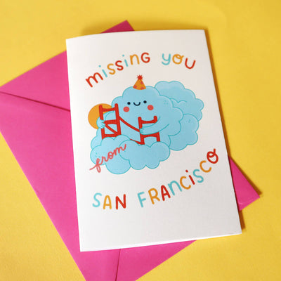 Missing You from San Francisco Greeting Card