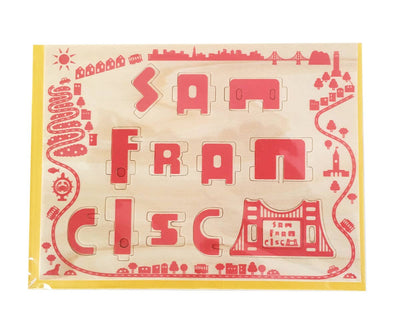 San Francisco Wooden Greeting Card