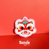 Lion Dance Glitter Sticker