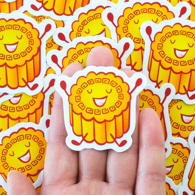 Mooncake Vinyl Sticker