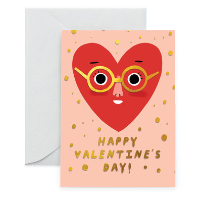 HEART FACE - Valentine's Day Card