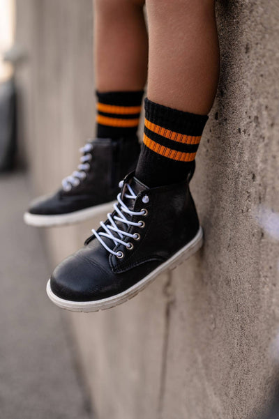 Orange & Black Socks- Toddler