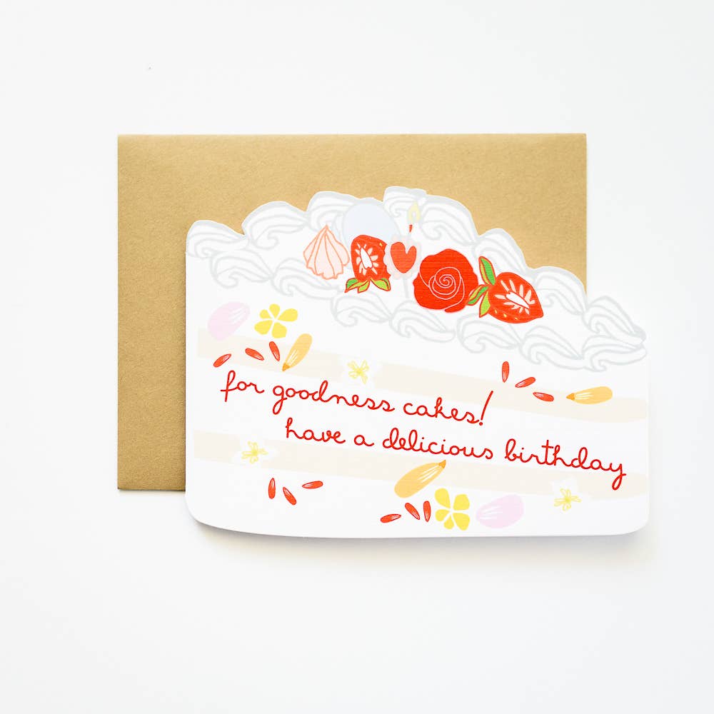 Delicious Birthday - Die Cut Greeting Card