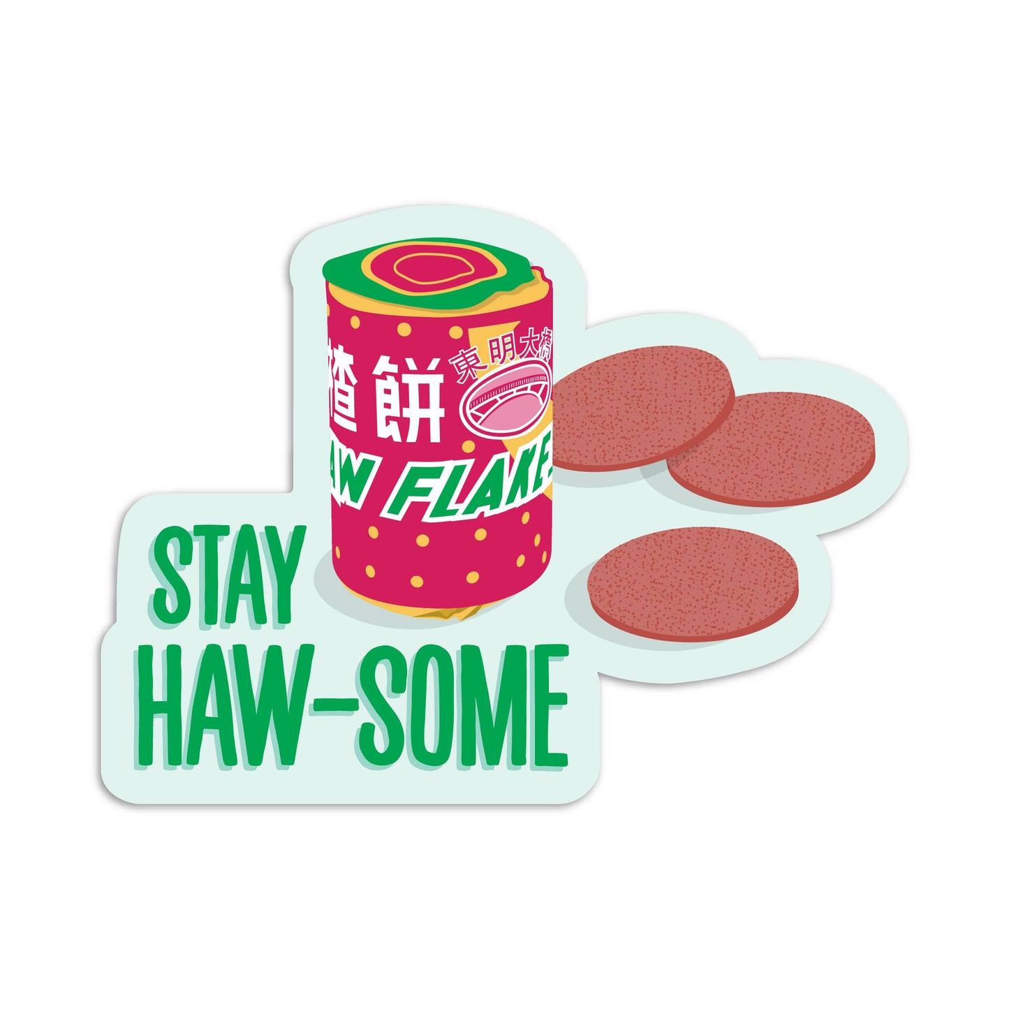 Haw flakes vinyl sticker