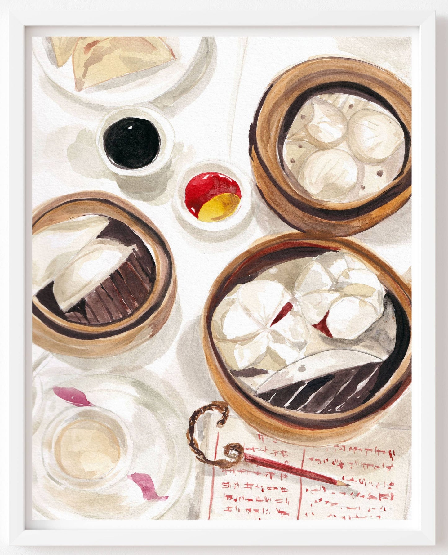 Hong Kong Dim Sum Art Print