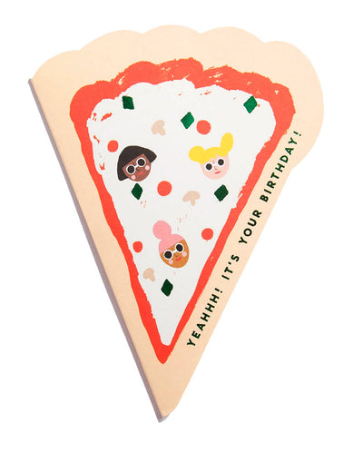 Pizza Birthday Card