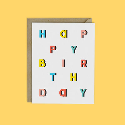 Modern Happy Birthday Card