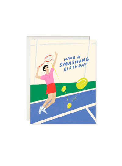 Tennis Birthday Card