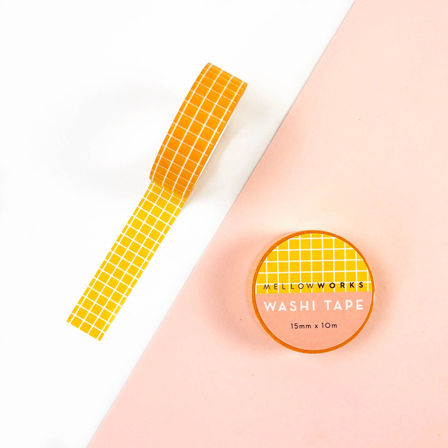 Yellow Grid Washi Tape