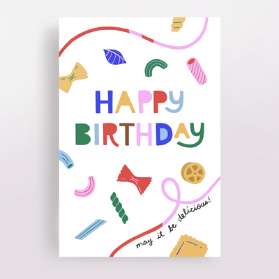 Birthday Pasta Greeting Card