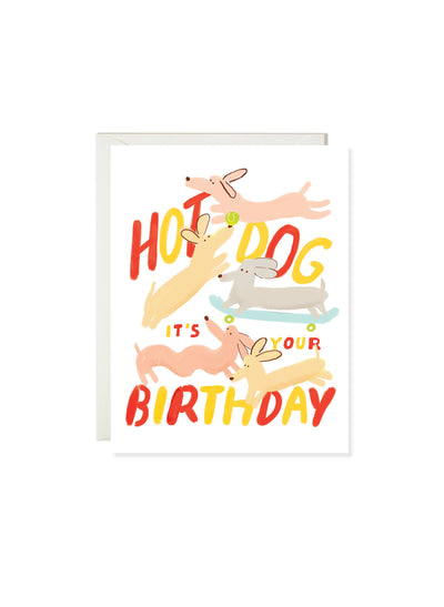 Hot Dog Birthday Card