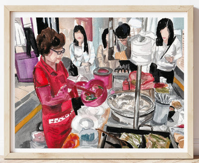 Korean Street Food Print