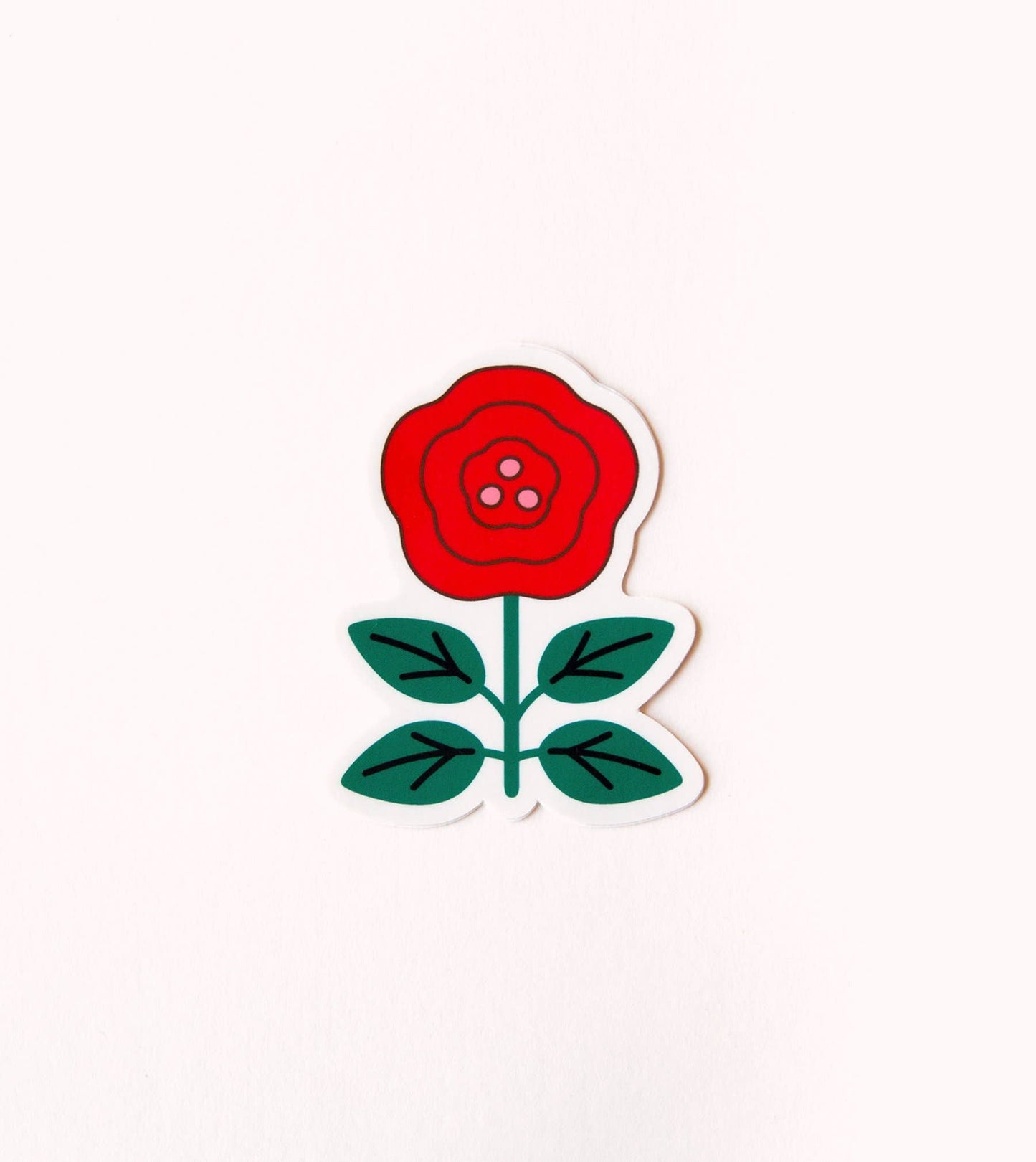 Red Rose Sticker