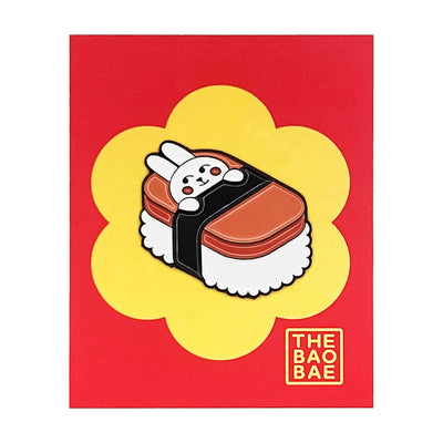 Bunny Musubi Enamel Pin