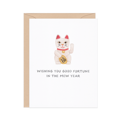 Lucky Cat Mew Year Card