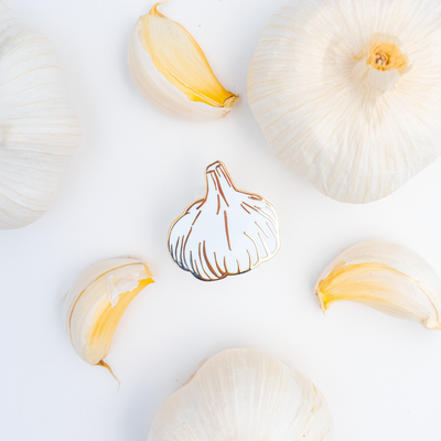 Garlic Enamel Pin